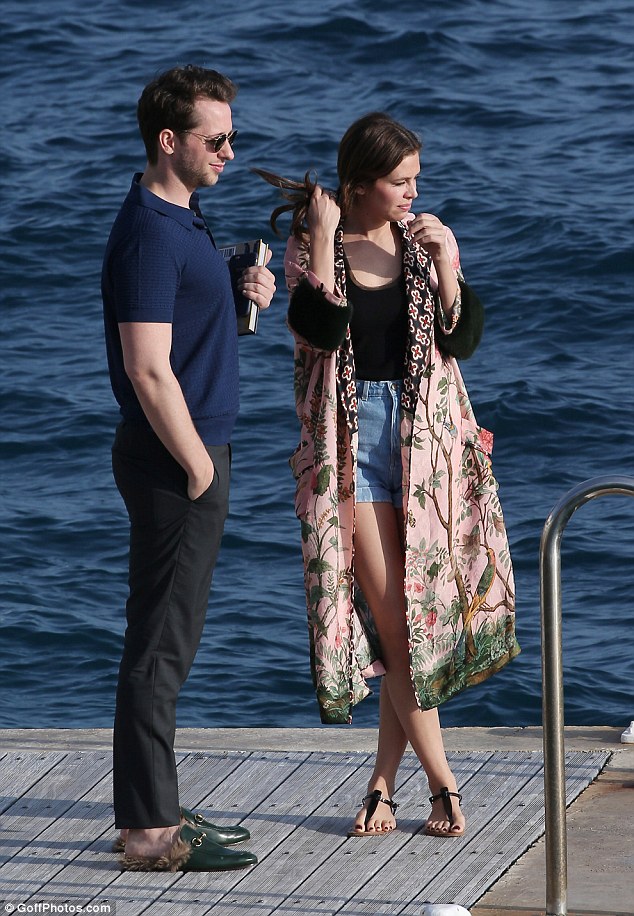 Hanging out: She hung out with Derek Blasberg for the day, during Cannes Film Festival