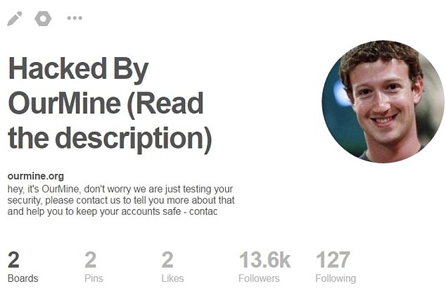 Despite recently beefing up his security and enabling two-factor authentication, hacking group OurMine was able to change the Facebook CEO