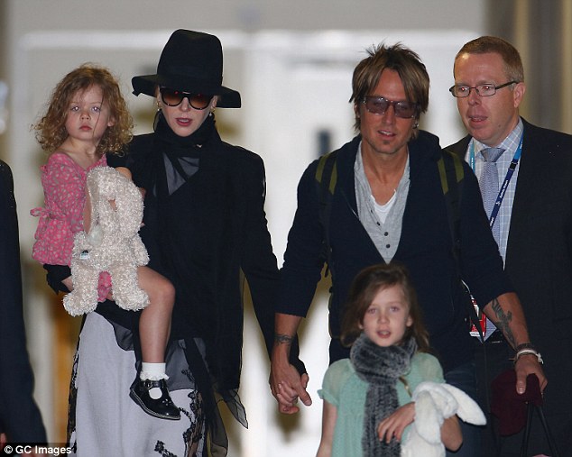 Mum of four: Nicole married singer Keith Urban during a lavish Sydney wedding in 2006, and share two children Sunday Rose, 8, and Faith Margaret, 5