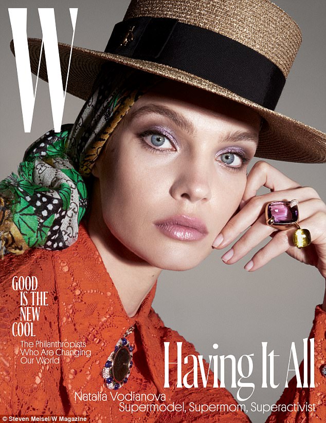 Cover girl: You can see Natalia in W Magazine 