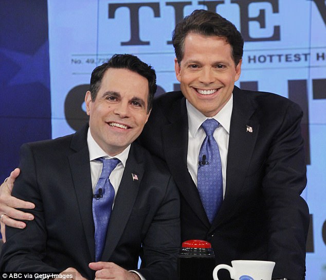 Anthony Scaramucci offered his congratulations to Sex and the City star Mario Cantone for his marriage anniversary on Thursday