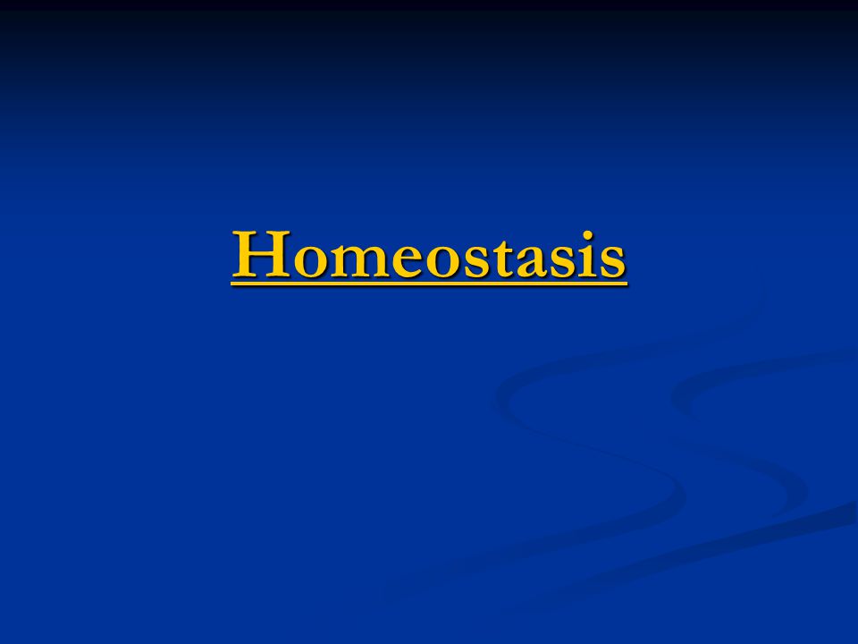 Homeostasis