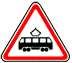 Пересечение с трамвайной линией - дорожный знак 1.5