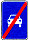 Конец дороги для автомобилей - дорожный знак 5.4