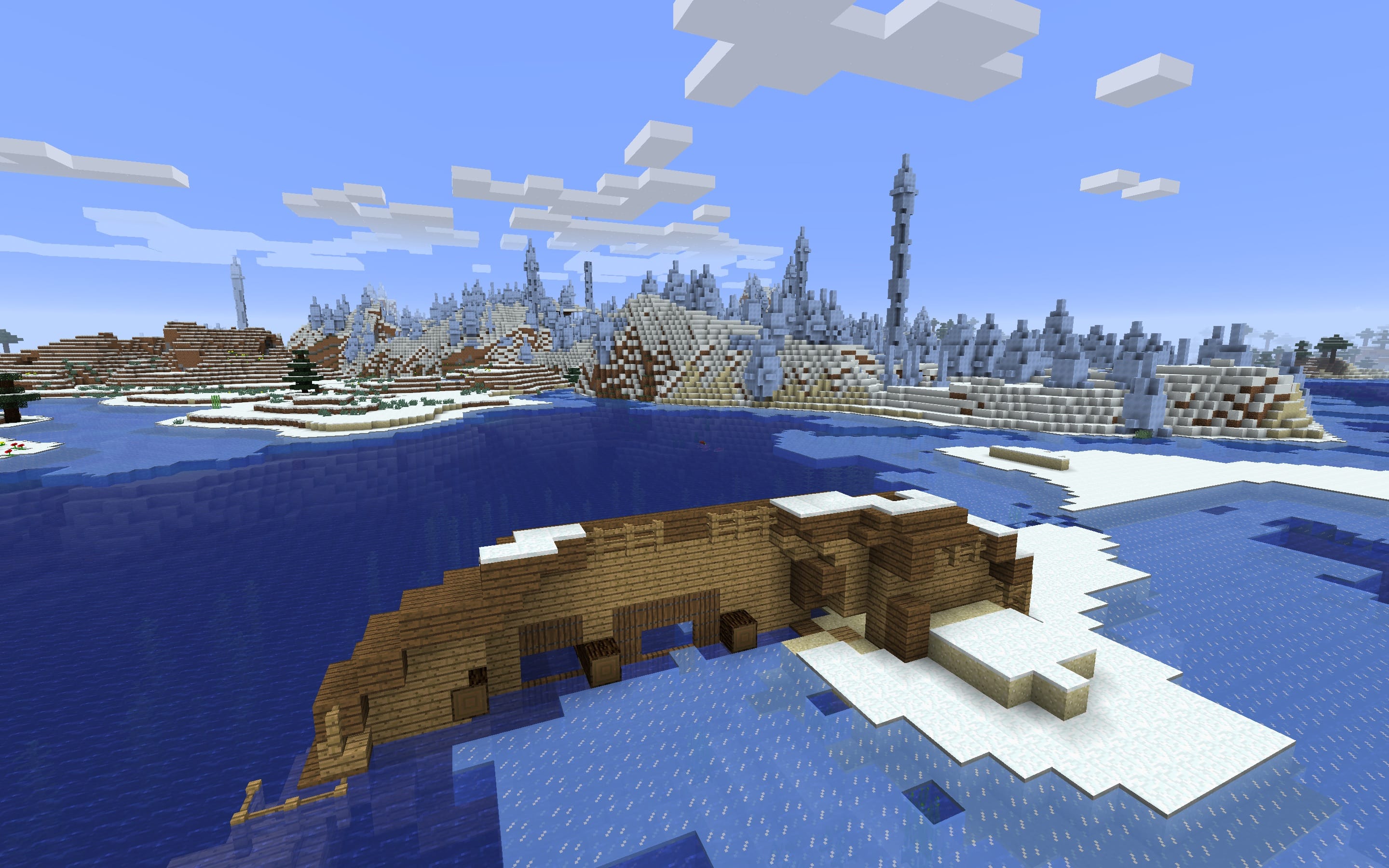 Minecraft Shipwreck Ice Spike Seed