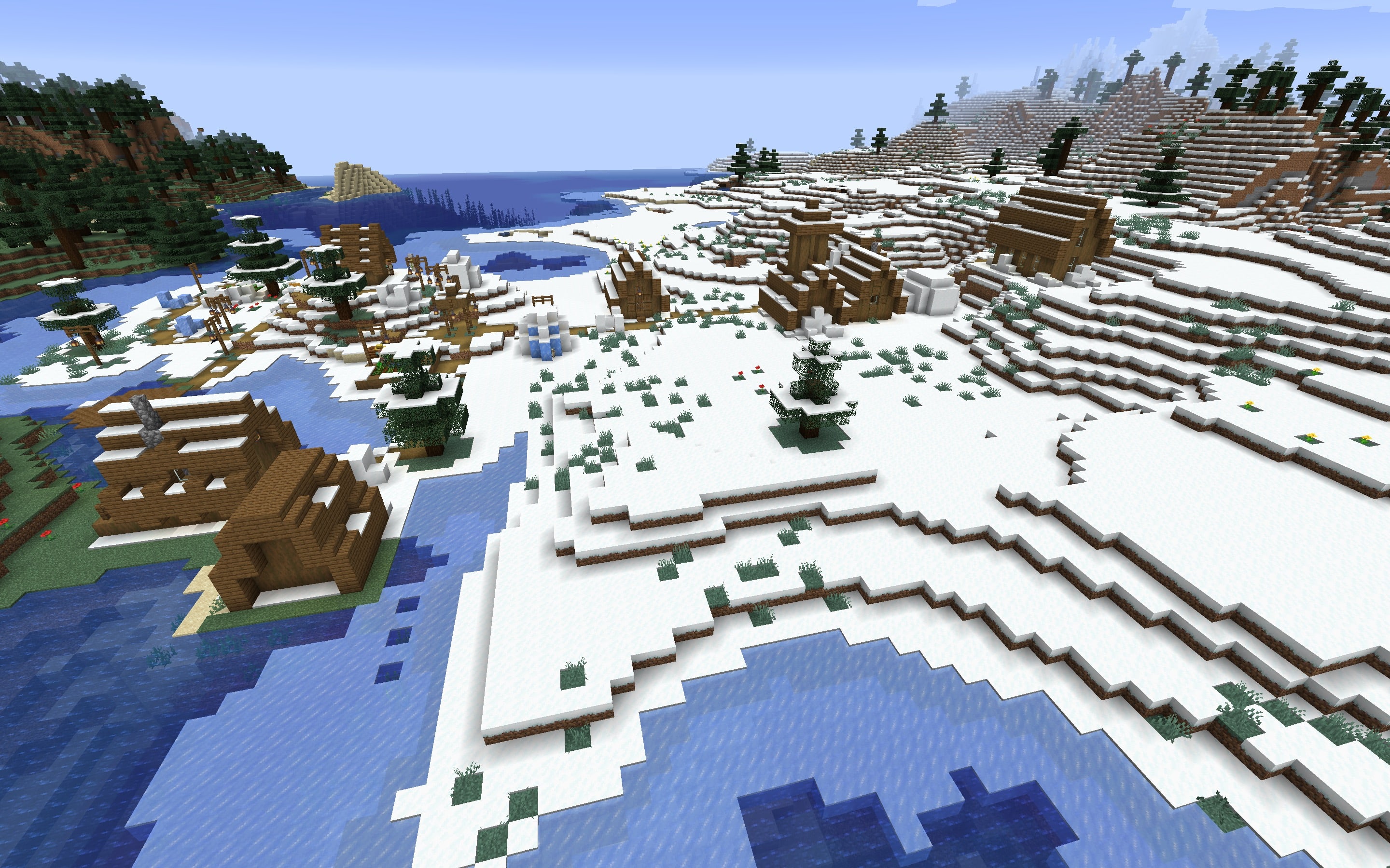 Snow Village Minecraft Seed for 1.14