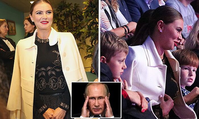 Алина Кабаева с детьми Путина