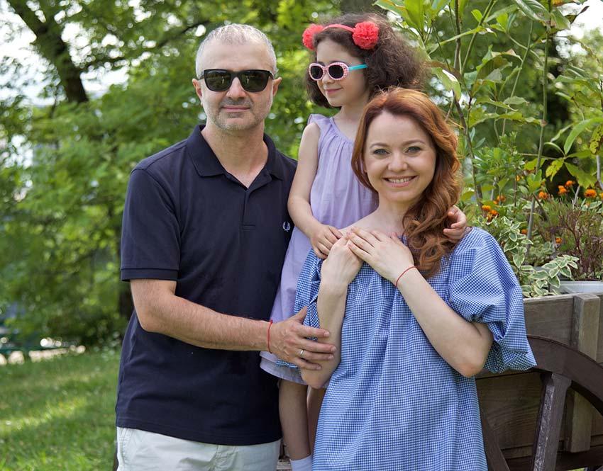 Валентина Рубцова С мужем Артуром и дочкой Соней 