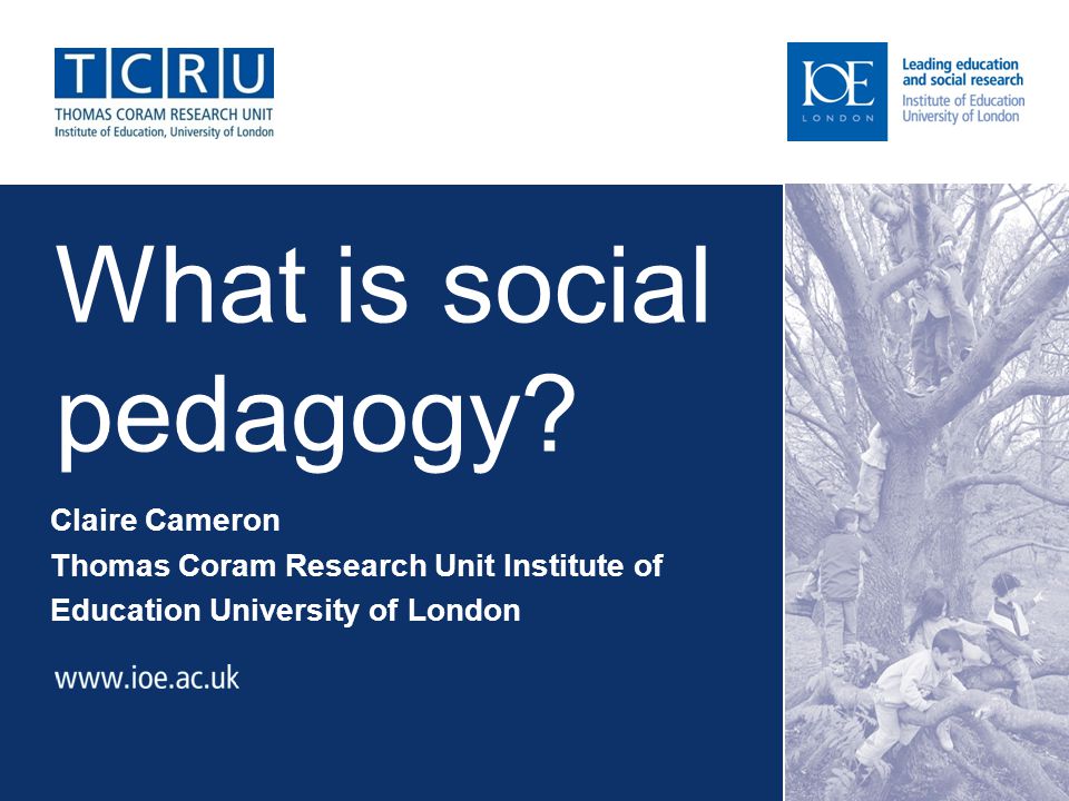 What is social pedagogy