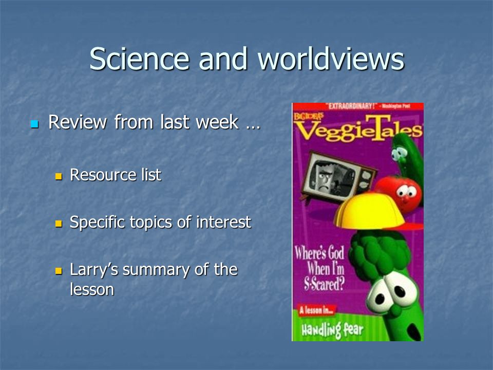Science and worldviews