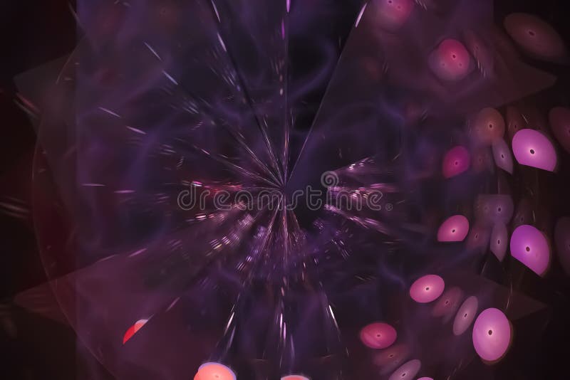 Abstract digital texture shape imagination graphic science cosmic dynamic explosion flame power beautiful. Abstract digital fractal fantasy design cosmic vector illustration