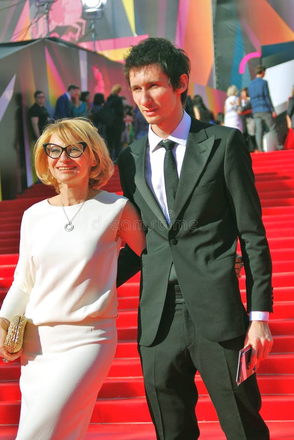 Evelina Khromchenko at Moscow Film Festival royalty free stock photo