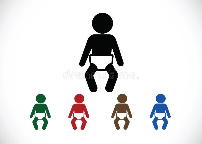 Pictogram child restroom icons. An images of Pictogram child restroom icons vector illustration