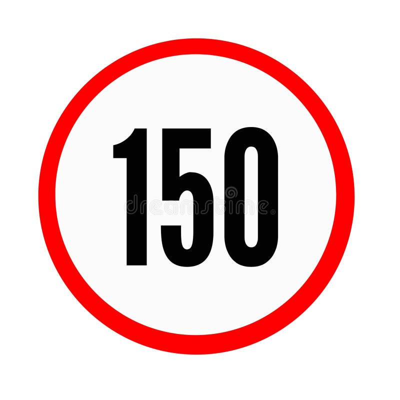 The traffic lights are prohibited to exceed the speed limit of one hundred and fifty vector illustration