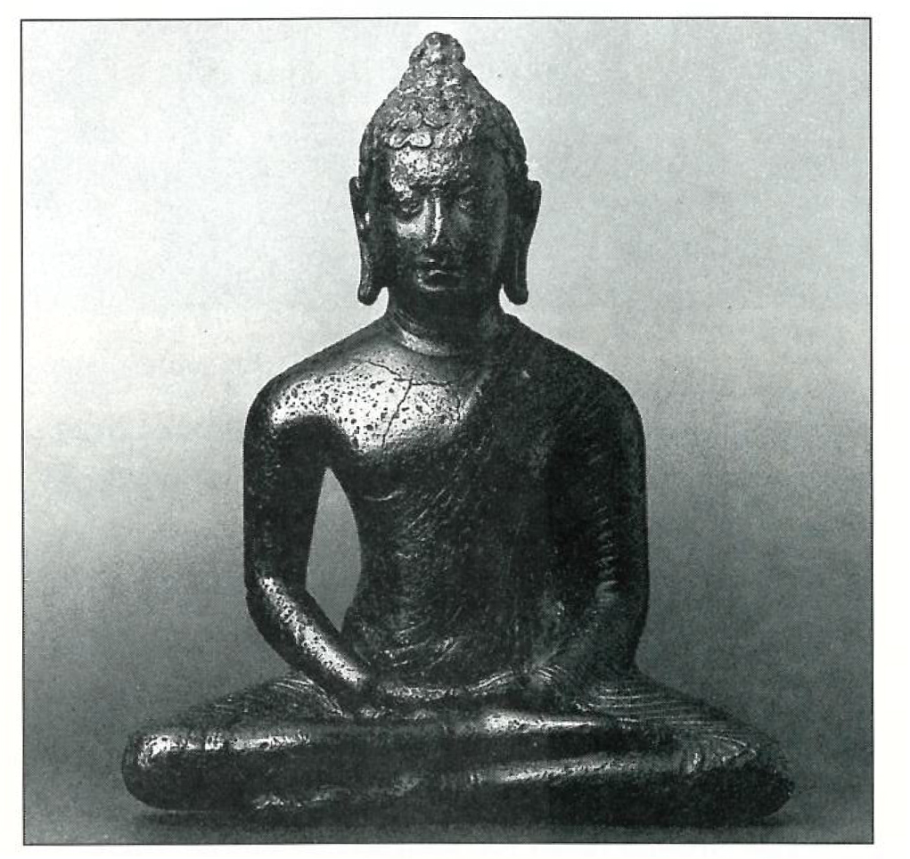 Sri Lanka, c. 7th century, bronze with traces of gilding. Peter Johnson/From The Flame and the Lotus: Indian and Southeast Asian Art from the Kronos Collections, Metropolitan Museum of Art and Harry N. Abrams.