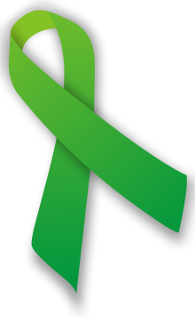 A green ribbon
