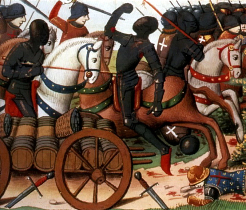 ​Битва селёдок (миниатюра XV века) - Столетняя война: явление Девы 