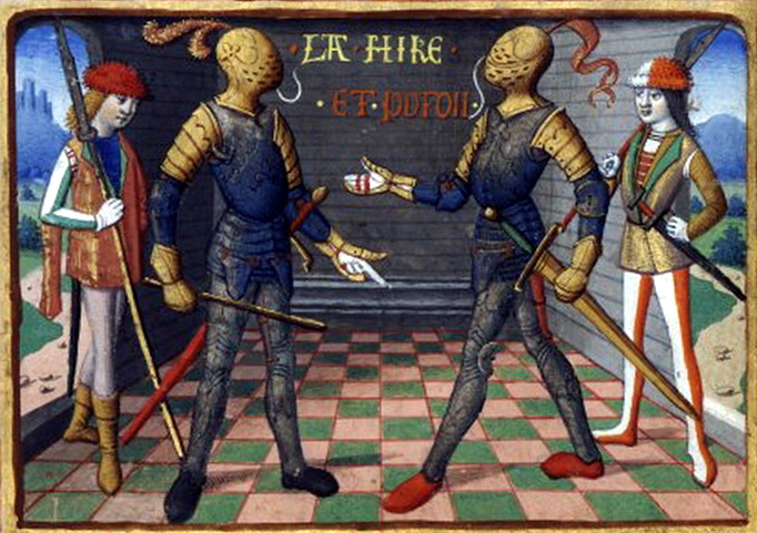 ​Ла Гир и Потон де Сентрайль (миниатюра XV века) - Странные друзья Жанны д’Арк 