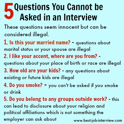 The most common job interview questions