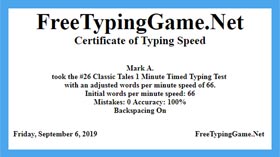 Take the Certificate Typing Test