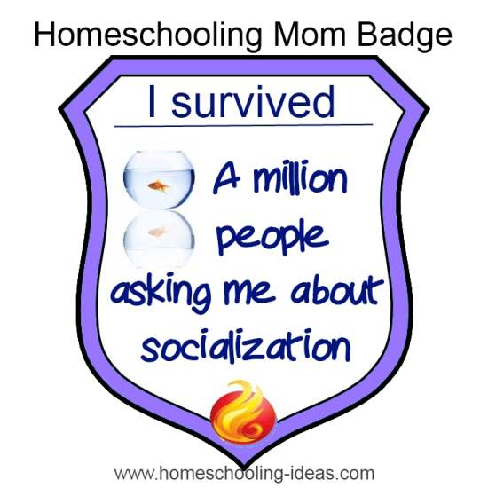 homeschool socialization survival badge