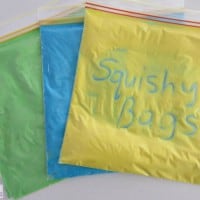 Squishy Sensory Bags for pre-writing activities