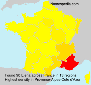 Surname Elena in France
