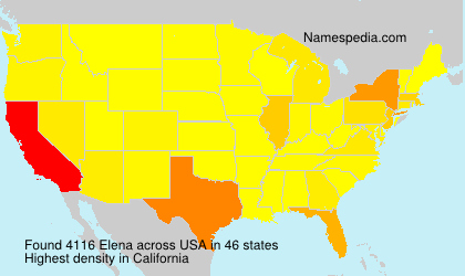 Surname Elena in USA