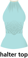 illustration of a halter top