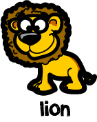illustration of a cartoon lion
