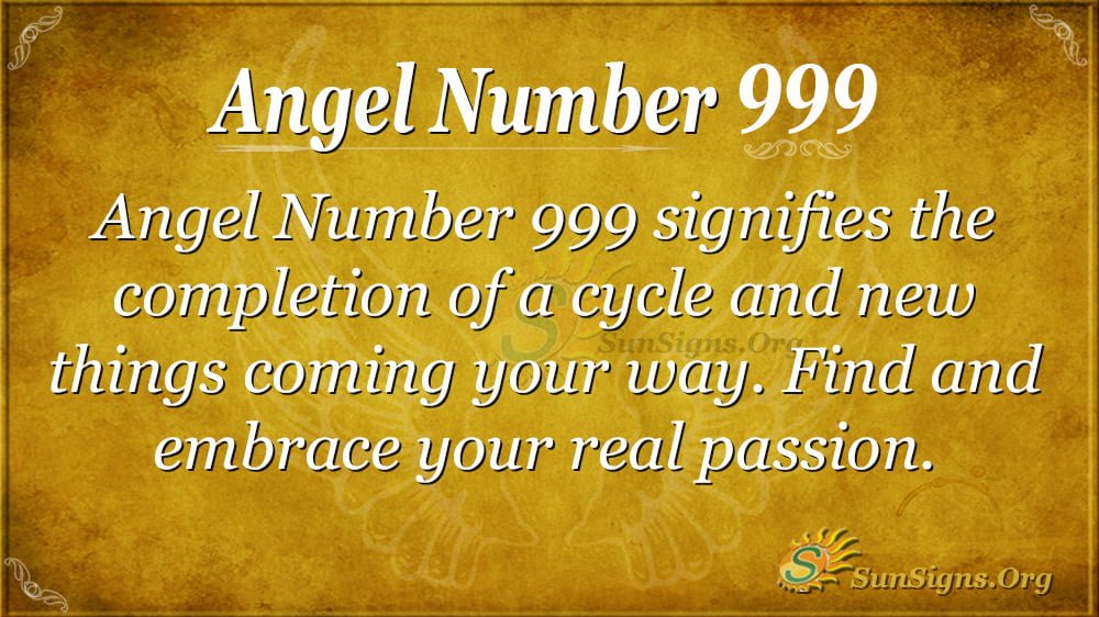 Angel Number 999
