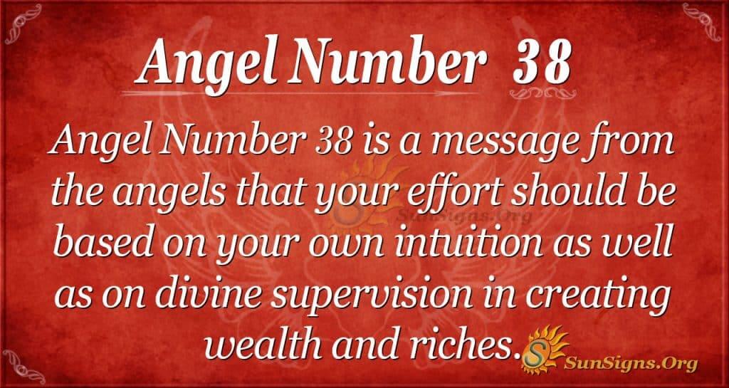 angel number 38