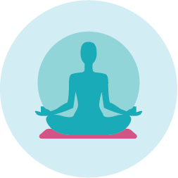Relaxation and mindfulness icon