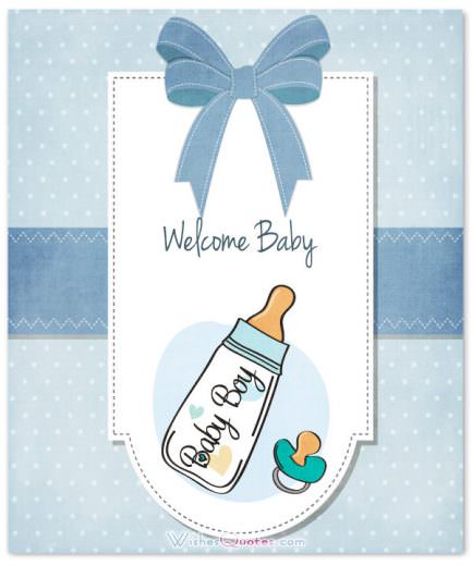 Newborn Baby Βοy Card