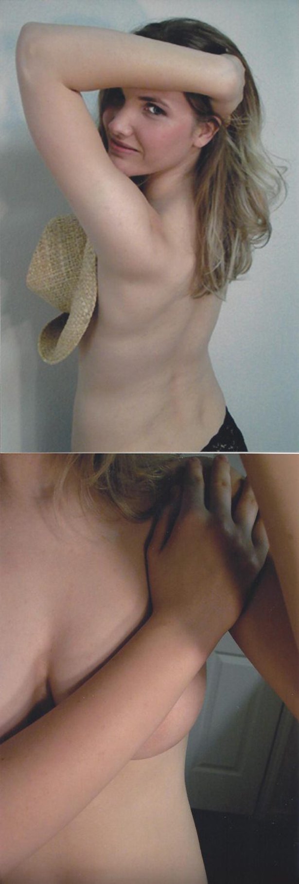 Девушки прикрывают грудь (25 фото)